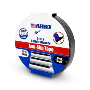 Cinta antideslizante autoadhesiva de 2.4 cm x 18.2 m de textura tipo grano grueso. Ideal para áreas de agua salada - ABRO