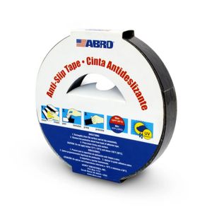 Cinta antideslizante autoadhesiva de 2.4 cm x 18.2 m de textura tipo grano grueso. Ideal para áreas de agua salada - ABRO