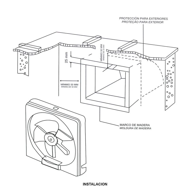 Extractor-de-aire-cuadrado-de-34.6-x-34.6-x-11.6-cm-para-techo-o-pared.-Flujo-de-aire--750-m3-hr.-Ruido--41-dB