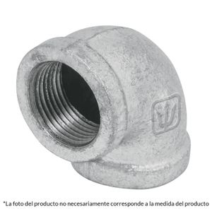 Codo 90° acero galvanizado de 1" - FOSET