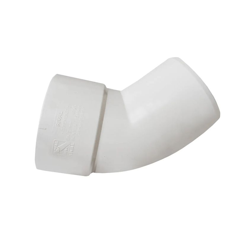 Codo-Pvc-Desague-Ec-110-Mm-X-45G-Rival