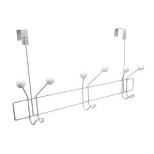 Colgador de puerta metálico de 3 ganchos. 11.5 x 28.5 x 51.5 cm - SIMPLE SPACES