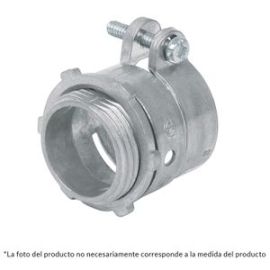 Conector recto 1/2" para tubo flexible metálico - VOLTECK