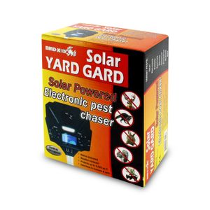 Controlador solar para plagas con sensor de movimiento, luz estroboscópica y repelente ultrasónico - BIRD-X