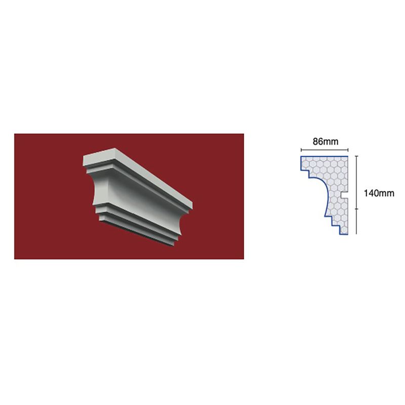 Cornisa-Pared-Cap004-86Mmx140Mmx2000Mm
