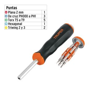 Desarmador de joyero multi puntas 12 en 1 - TRUPER