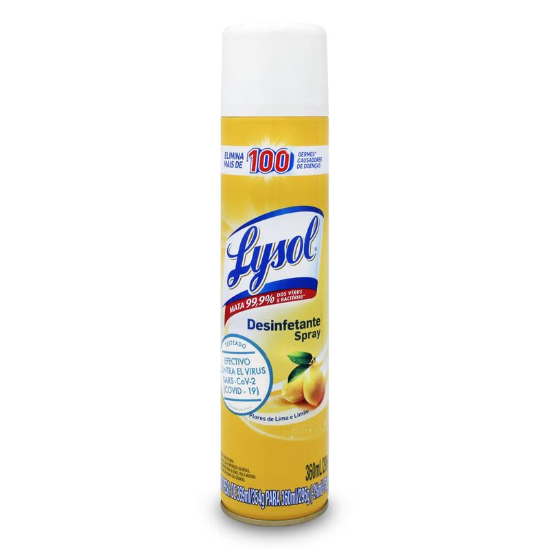 Spray Desinfectante Lysol Elimina 99,9% Virus Y Bacterias