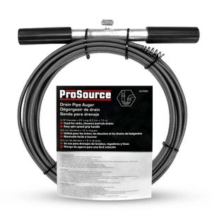 Destapador de tuberia tipo sonda de 9.5 mm de diámetro x 7.6 metros de longitud de cable - PROSOURCE