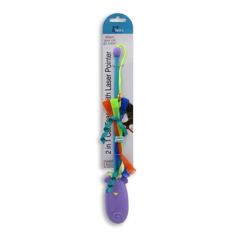 Juguete-para-gato-de-30-cm-tipo-varita-con-1-tira-de-nylon-que-esta-decorada-con-cintas-de-colores-y-un-cascabel