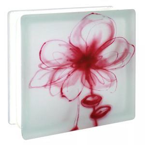 Ladrillo D/Vidrio Flor 19X19X8 C/U - DRM