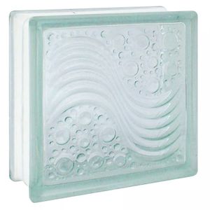 Ladrillo D/Vidrio Oceano 19X19X8 C/U - DRM