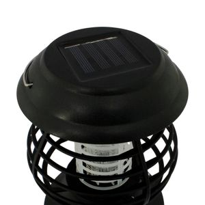 Lámpara solar mata insectos plástica de 20 x 13 cm con función: luz blanca y luz UV con sistema electrico mata moscas - ORGILL