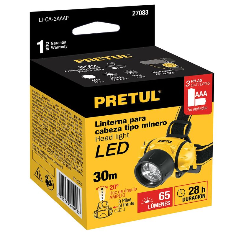 Linterna Cabeza 19 LED