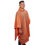 Poncho-Pvc-10Mm-Naranja-Largo