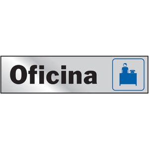 Letrero De Alumino Oficina - WRT