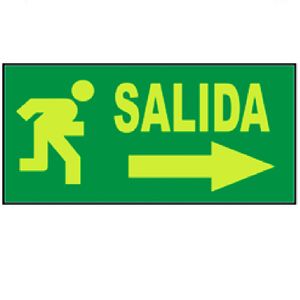 Letr.Fluorescente Salida Derecha Horizon - SAFETY ECUADOR