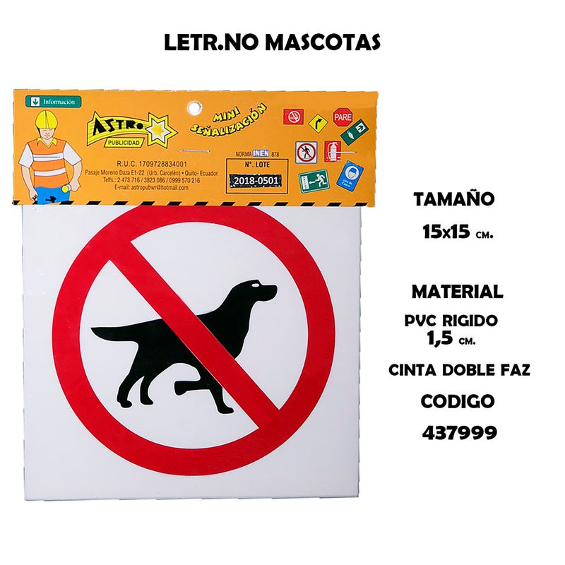 Letr.No-Mascotas-15X15Cm