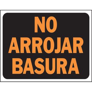 Letrero No Arrojar Basura - WRT
