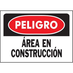 Letrero "Area Construccion" - WRT