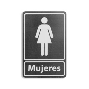 Letrero Bano Mujeres Pvc 14X21Cm - SAFETY ECUADOR
