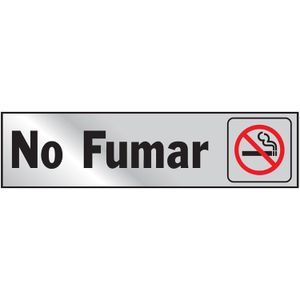 Letrero De Alumino "No Fumar" - WRT