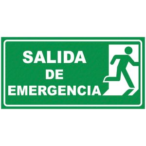 Letrero Salida De Emergencia 30 X 15 - SAFETY ECUADOR