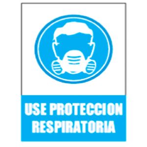 Letrero Use Proteccion Respiratoria 30X2 - SAFETY ECUADOR