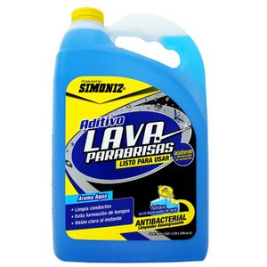 Aditivo automotriz previene el empañamiento y elimina la grasa que se adhiere a los vidrios del automóvil. 1 gl - SIMONIZ