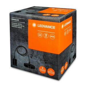 Accesorio para lámparas LED e Incandescentes PENDULUM de acabado Negro con base E27. - LEDVANCE