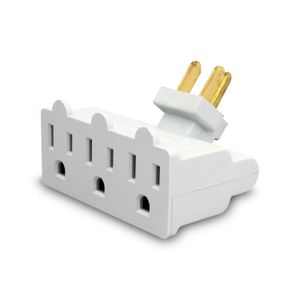 Adaptador 1 A 3Tomacorrientes Movil Blan - BLITZ