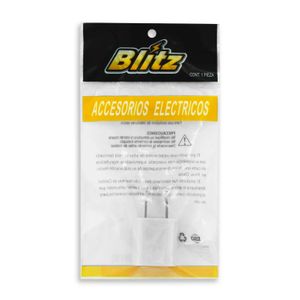Adaptador USB de carga tipo cubo con conexion a tomacorrinte y toma USB tipo A; pack x 1 - BLITZ