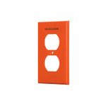 Placa-Doble-Baquelita-Naranja-Volteck