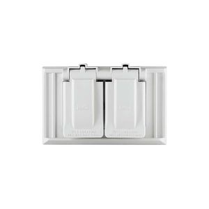 Placa Doble P/Interperie Blanco Cooper - COOPER