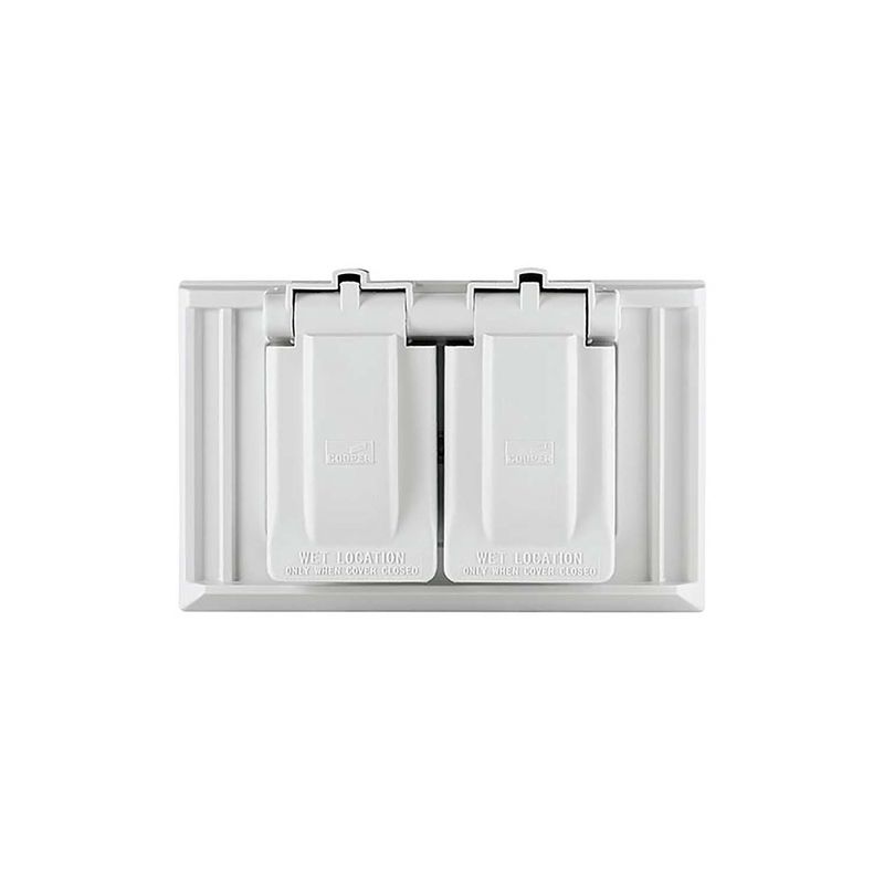 Placa-Doble-P-Interperie-Blanco-Cooper