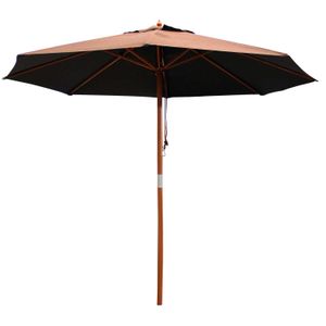 Parasol D/Madera C/Tela Color Caf - TRITON