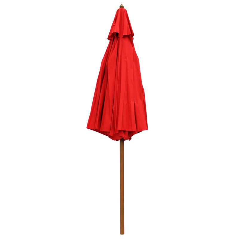 Parasol-D-Madera-C-Tela-Color-Rojo
