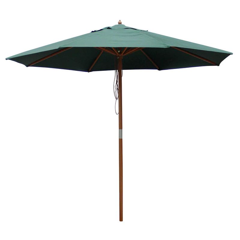 Parasol-D-Madera-C-Tela-Color-Verde