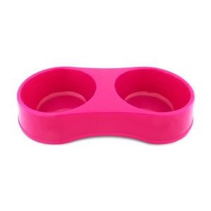 PLATO PLASTICO P/PERRO DOBLE FUCSIA PICA - PICA