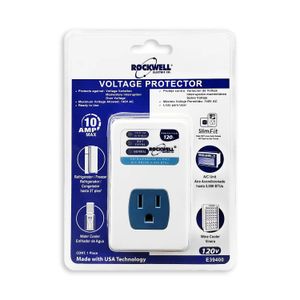 Protector de voltaje para electrodomésticos de 1 toma - ROCKWELL