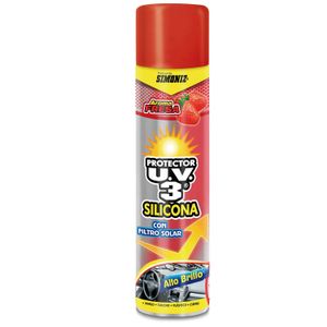 Protector automotriz en silicona con protección UV. Aroma fresa. 400 ml - SIMONIZ