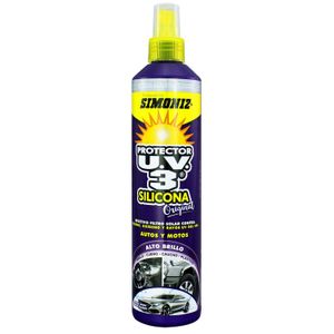 Protector automotriz en silicona con protección UV. Aroma carro nuevo. 300 ml - SIMONIZ