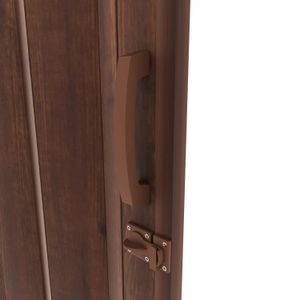 Puerta Plegable Amalfi Plus Marron Volca90X2Mt - HOGGAN