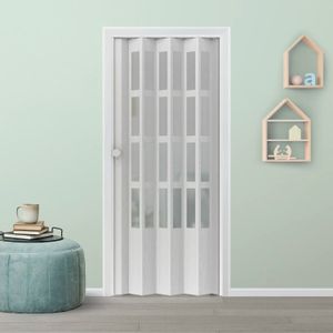 Puerta Plegable Lugano Blanca Finland 90X2Mt - HOGGAN