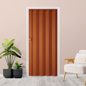 Puerta Plegable Milano Caoba 90X2Mt - HOGGAN