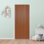 Puerta Plegable Acordeon Pvc Tivoli Caoba 90x200 Cm Hoggan