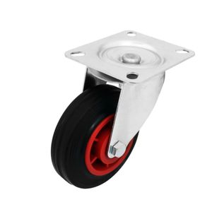 Garrucha 5" 100Kg Ca.Pf.P. Negra - WRT