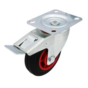 Garrucha 4" 70Kg Ca.Pg.B.I. Negra - WRT