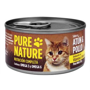 Enlatado P/Gato Atun Y Pollo 85Gr Purenature - PURE NATURE