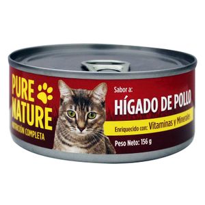 Enlatado P/Gato Higado De Pollo 156Gr - PURE NATURE