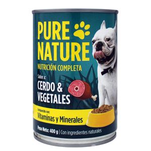 Enlatado P/Perro Cerdo Y Vegetales 400Grpurena - PURE NATURE